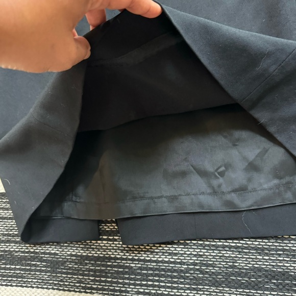 HW New York Womens Black Short Sleeve V-Neck Wool Sheath Midi Dress Size‎ 14 - Picture 4 of 12